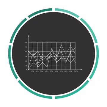 Graphs computer symbol Stock Illustration