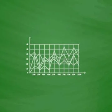 Graphs computer symbol Stock Illustration