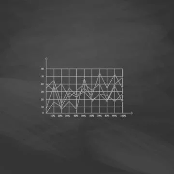 Graphs computer symbol Stock Illustration