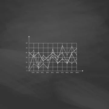 Graphs computer symbol Stock Illustration