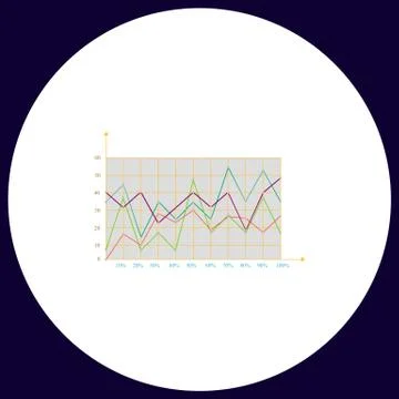 Graphs computer symbol Stock Illustration