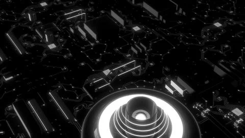 Graphs of computer wires. Motion. Bright animation showing clearly the wires Stock Illustration