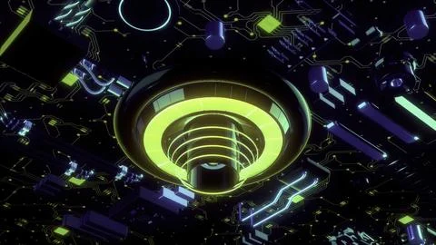 Graphs of computer wires. Motion. Bright animation showing clearly the wires Stock Illustration