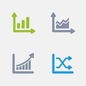Graphs - Granite Icons Stockillustratie