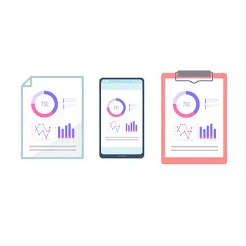 Graphs Stock-Illustration