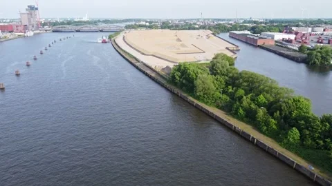 Grasbrook_Aerial / 4K Video stock 275579112