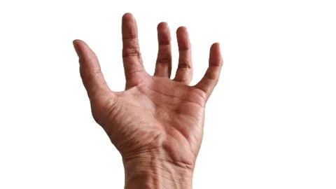 Grasping Human Hand Gesture Side View Stock-Fotos