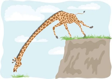 Grass is always greener over there Stock Illustration