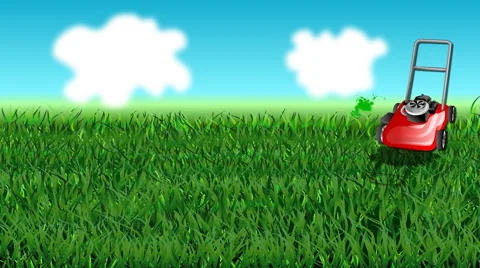 Grass and mow Stock Footage 42527532