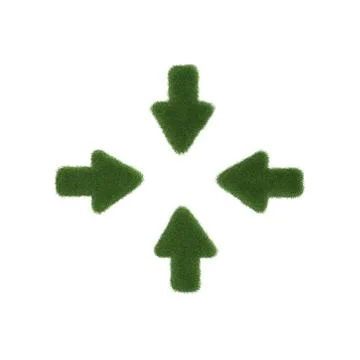 Grass arrow Stock Illustration