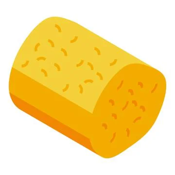 Grass bale icon isometric vector. Hay straw Stockillustratie