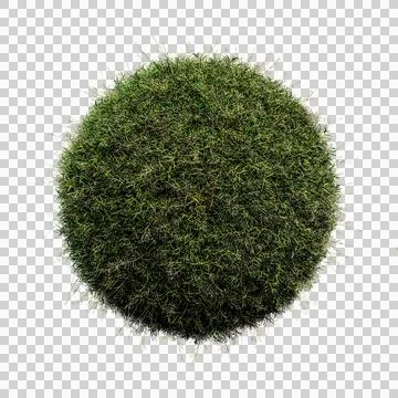 Grass ball isolated on transparent background Stock Illustration