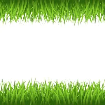 Grass Border Stock Illustration
