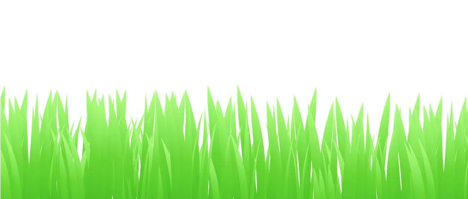 Grass Border , Vector Illustration Illustrazione stock