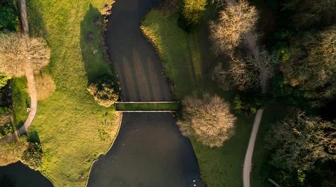 Grass Bridge Foto stock