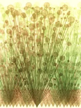 Grass bubble shape abstract background Stock Illustration