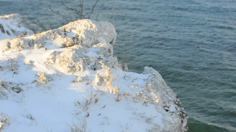 Grass On An Cliff, Wintertime Vidéo 953864