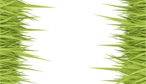 Grass concept card rendered on white Stock Illustration