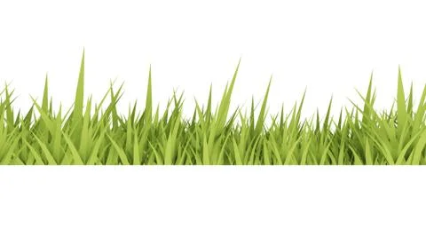 Grass concept on white background rendered Stock Illustration