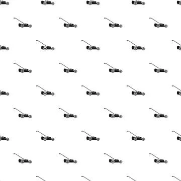 Grass cut machine pattern seamless vector Illustrazione stock