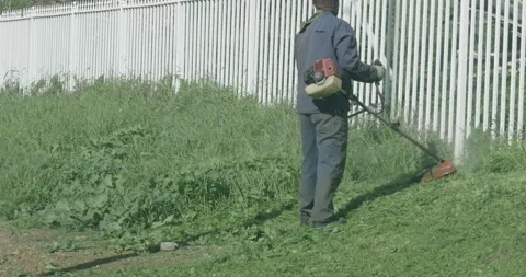 Grass cutting 5 動画素材 136289439