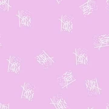 Grass cutting with lawn mower line seamless pattern 库存插图