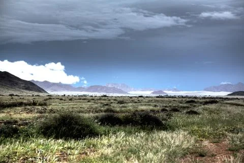 Grass desert storm Stock Photos