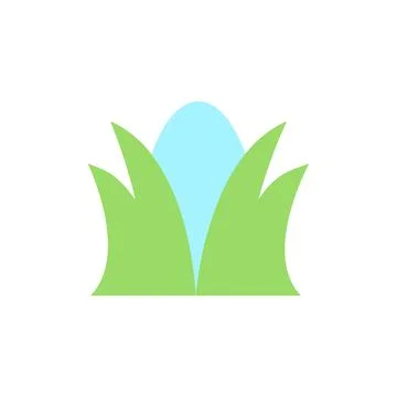 Grass egg color icon. Simple color vector elements of religious holiday for ui 스톡 일러스트