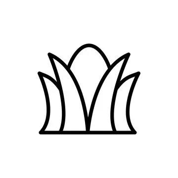 Grass egg icon. Simple line vector elements of religious holiday for ui and ux Illustrazione stock