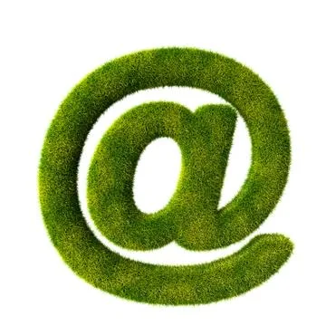 Grass Email symbol Stock Illustration