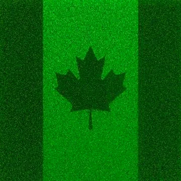 Grass flag Canada Иллюстрация