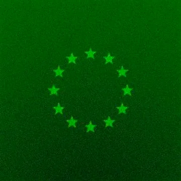 Grass flag EU Illustrazione stock