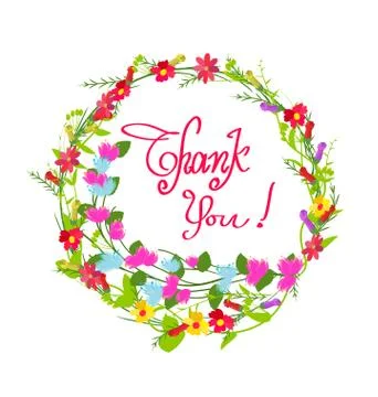 Grass With Flowers Illustrazione stock