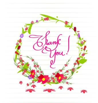 Grass With Flowers Stock Illustration