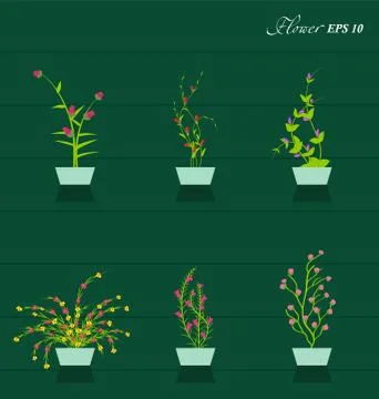 Grass With Flowers Stock Illustration