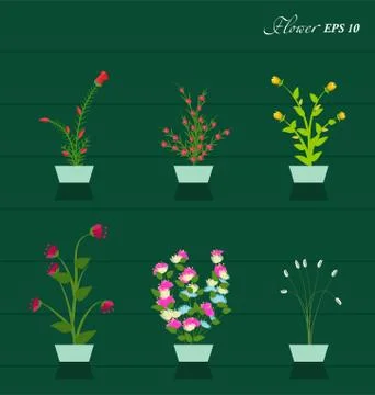 Grass With Flowers Stock Illustration