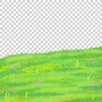Grass with flowers Stock Illustration