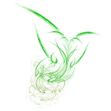 Grass fractal 库存插图