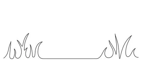 Grass frame decorative, lawn template, one art continuous line drawing. Single Stock Illustration