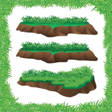 Grass frame Stock Illustration