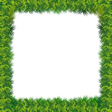 Grass frame presentation Illustrazione stock