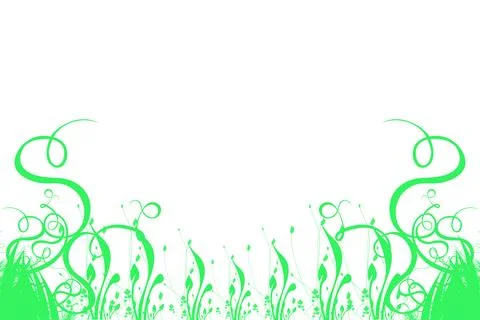 Grass frame. White background Ilustración de archivo