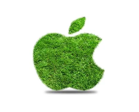 Grass green apple Stock Illustration