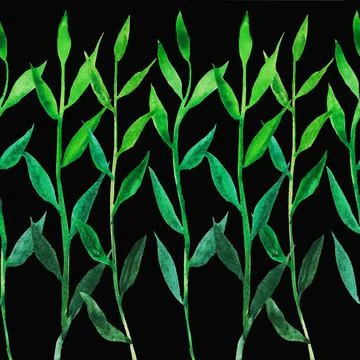 The grass is green Stock Illustration