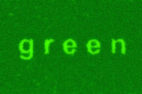 Grass Green Text Sign Shape 3D Illustration Stock Illustration