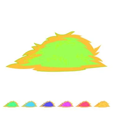 Grass haystack vector cartoon graphic Stockillustratie