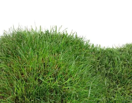 Grass hill cutout Stock Photos