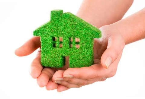Grass home Stock Photos