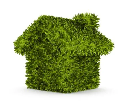 Grass house Stock Illustration