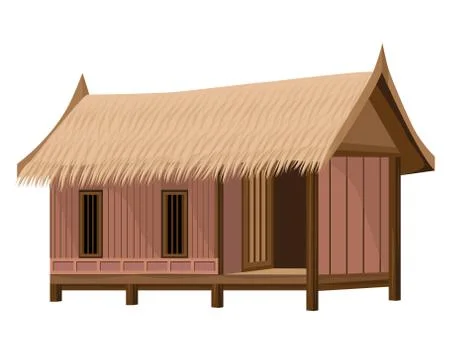 Grass hut vector design Stock Illustration